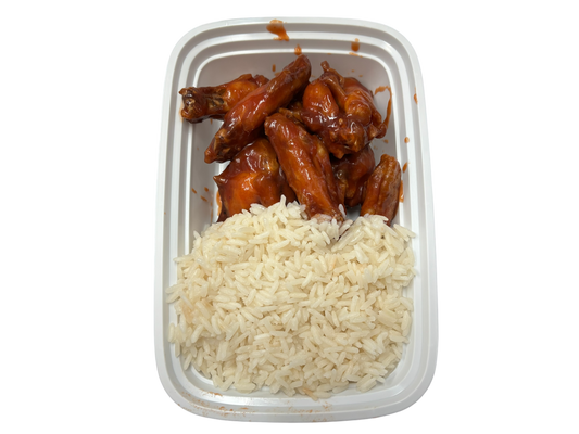 Chicken Wings With Rice (Hot or Mild)