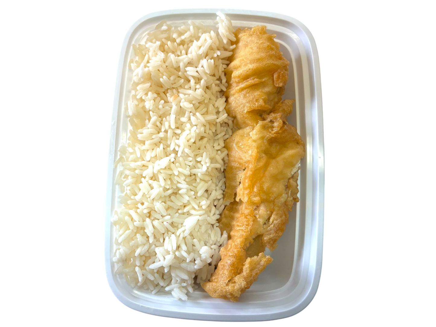 Battered Haddock with Rice