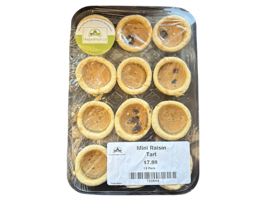 Homemade Mini Raisin  Tarts - 12 Pack - Frozen