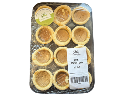 Homemade Plain Mini Tarts - 12 Pack - Frozen