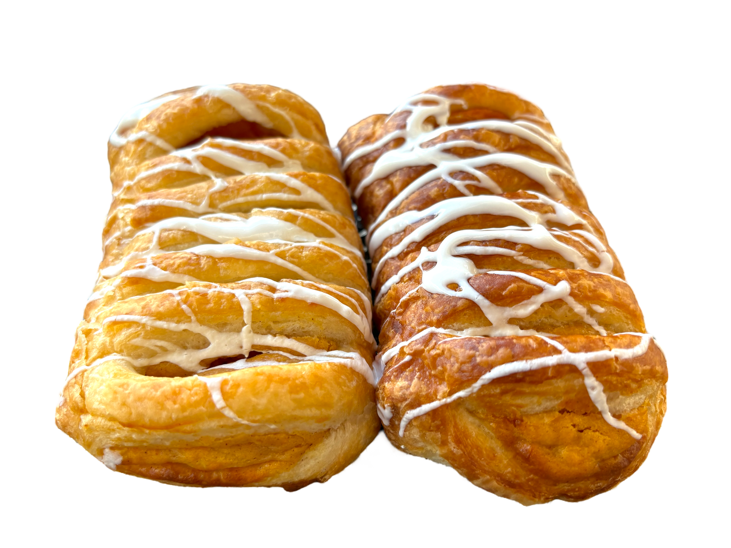 Homemade Pumpkin and Cream Cheese Danishes - 2 Pack