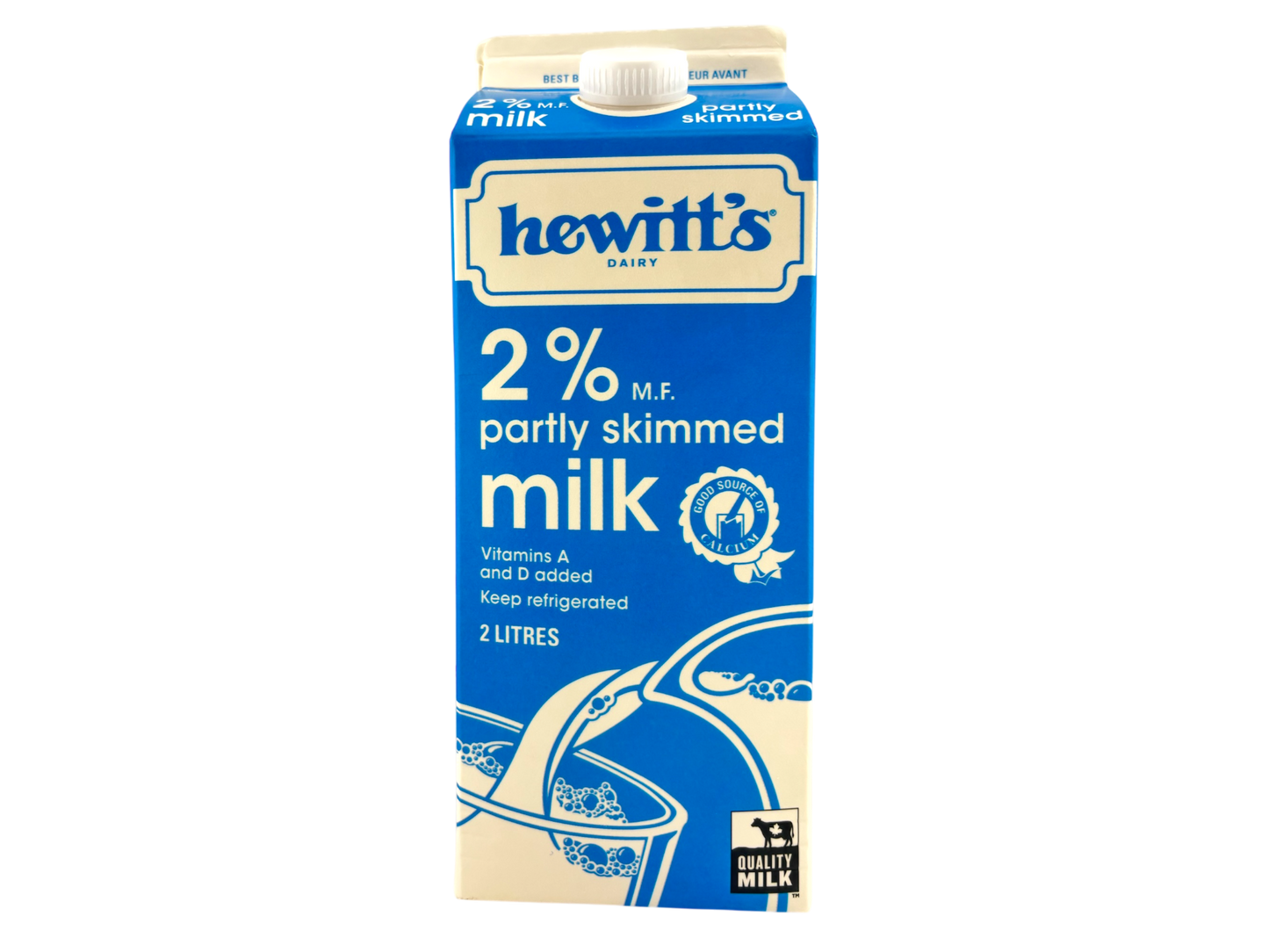 Best Before July 21, 2025 - Hewitt's Milk 2% - 2L Carton