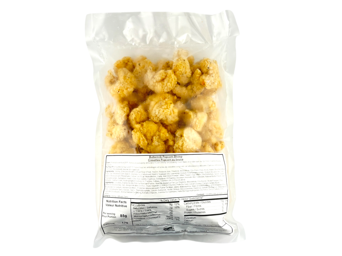 Buttermilk Popcorn Shrimp - Frozen