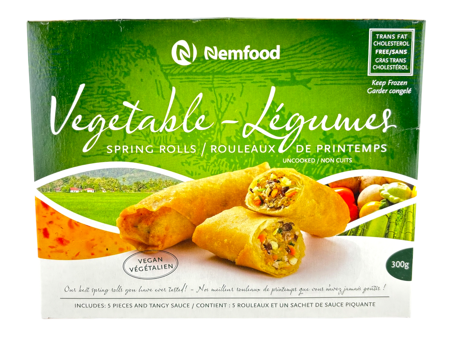 Nemfood Vegetable Spring Rolls - 300g - Frozen