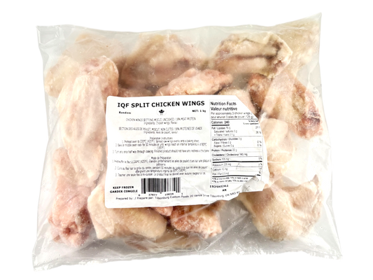 IQF split chicken wings