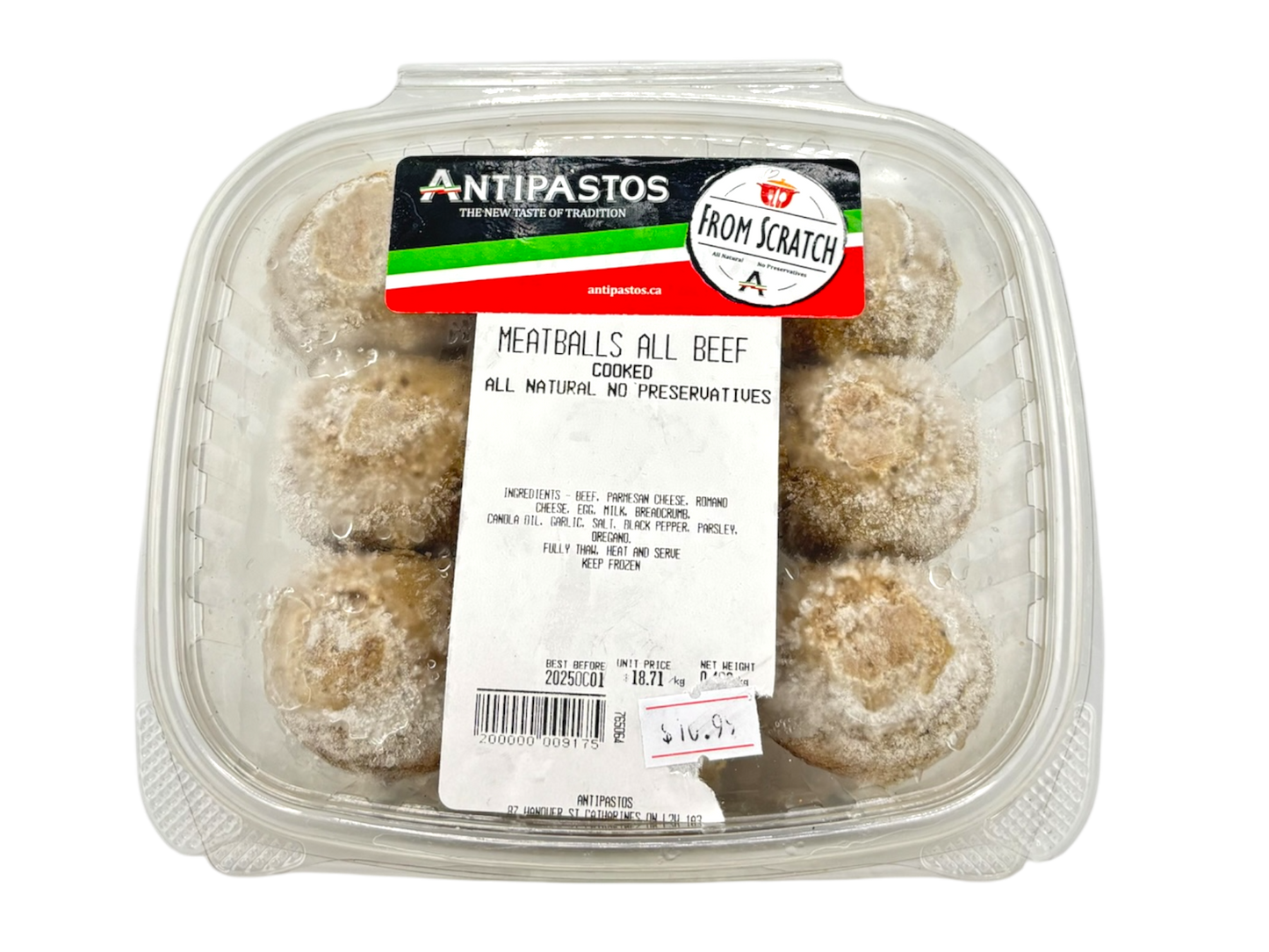 Meatballs All Beef- Antipastos