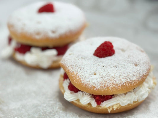 Homemade Raspberry Dream Donut