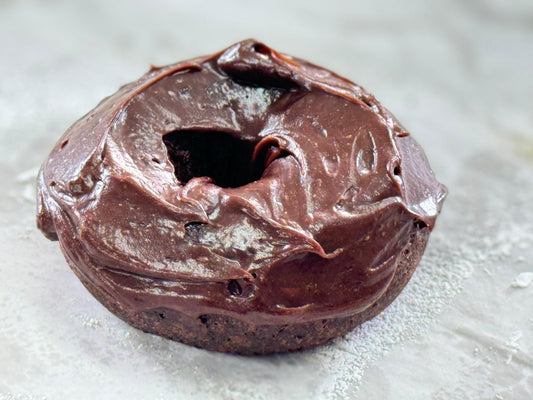 Homemade Double Chocolate Dip Donut