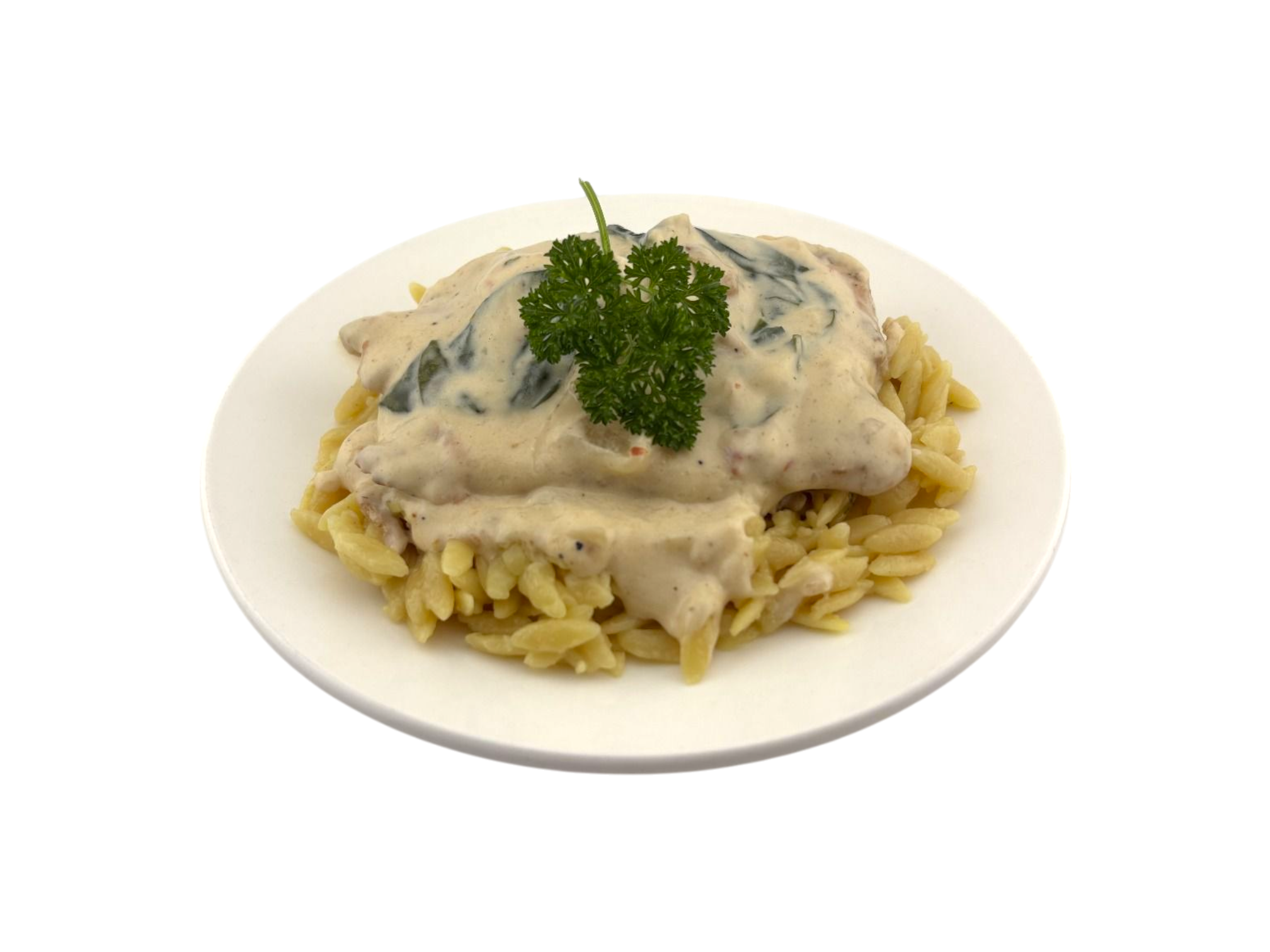 Tuscan Salmon with Orzo