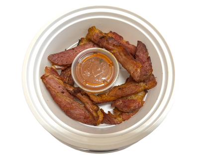 Pork Strips with Dipping Sauce