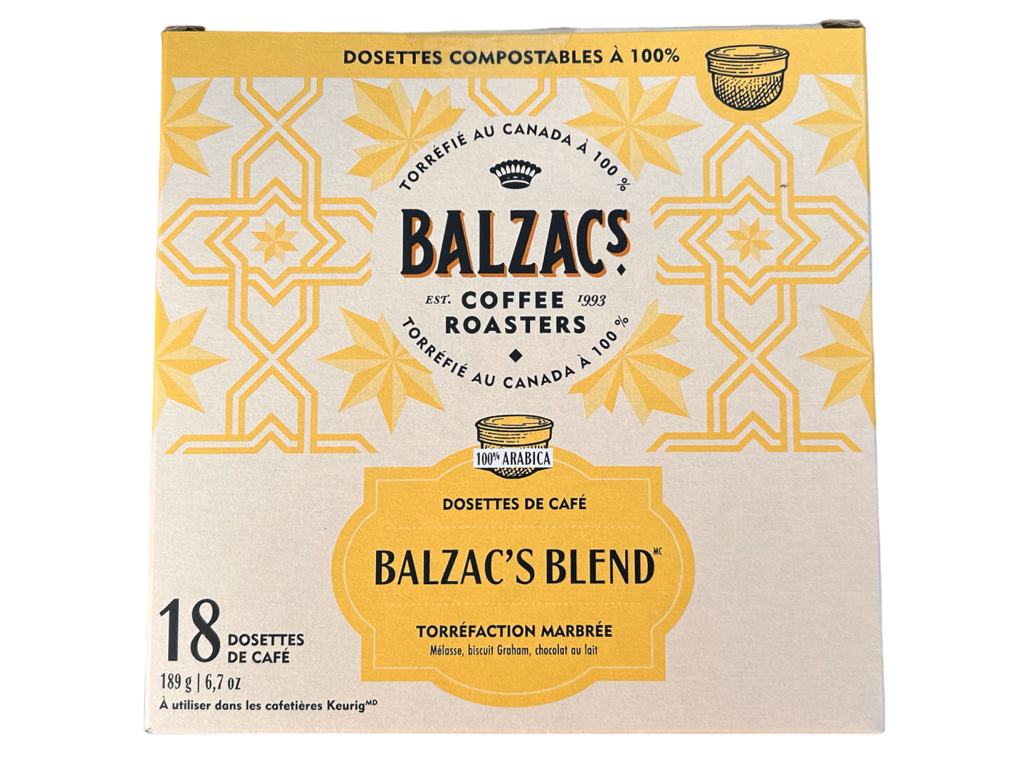 Balzac’s blend- marble roast - pods