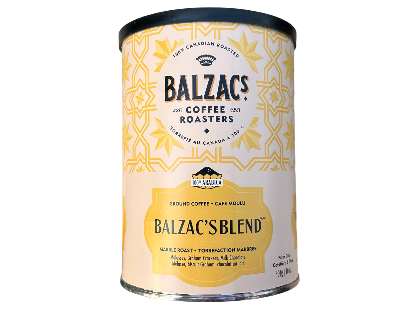 Balzacs blend- marble roast - ground coffee tin