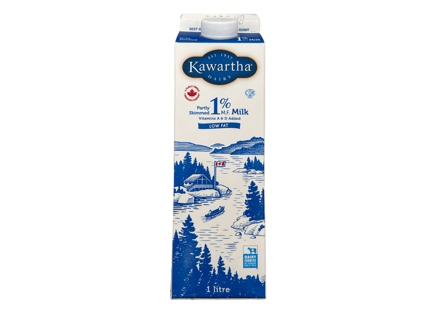 Kawartha 1% milk 1 litre