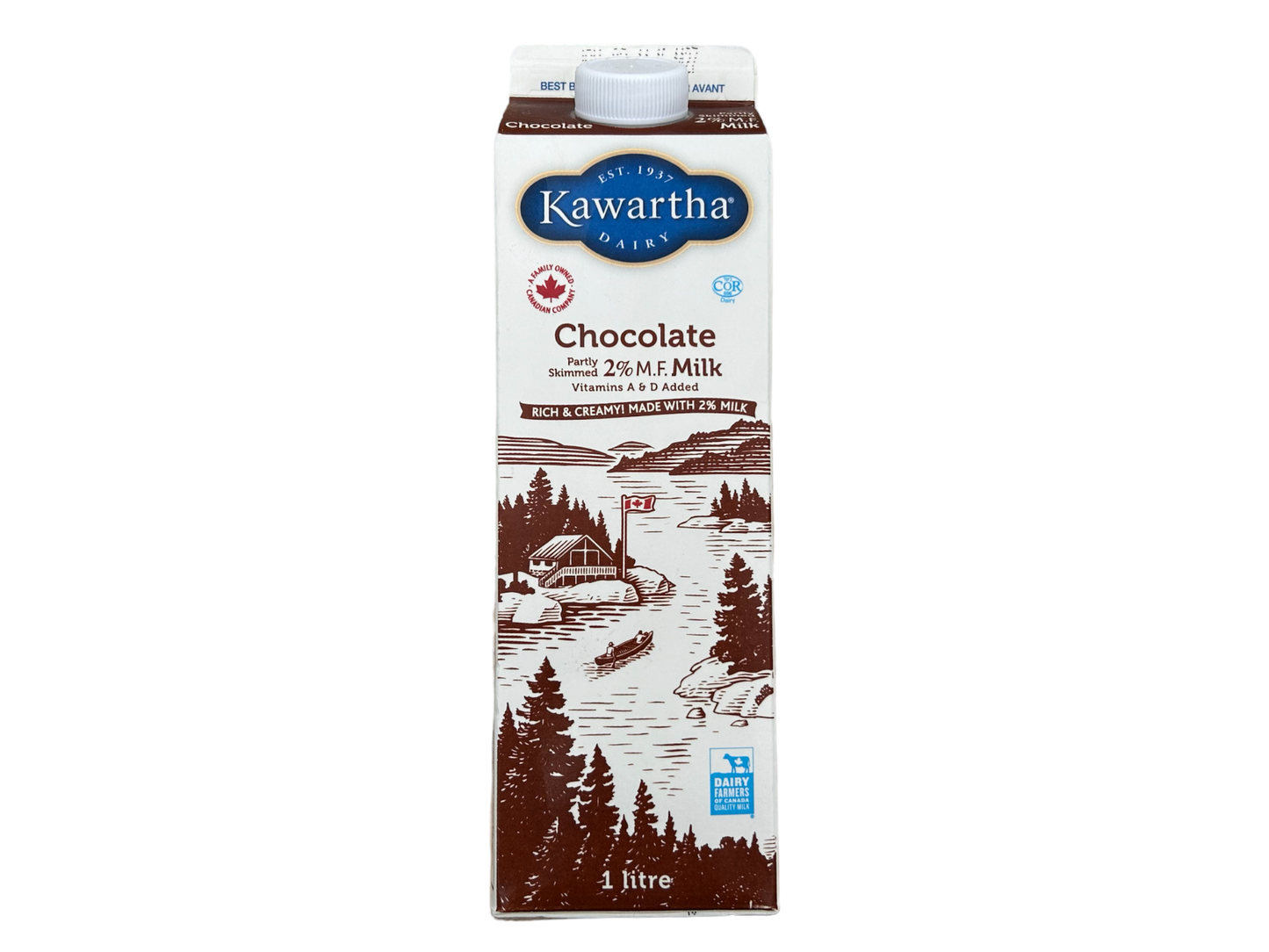 Kawartha chocolate milk 1 litre