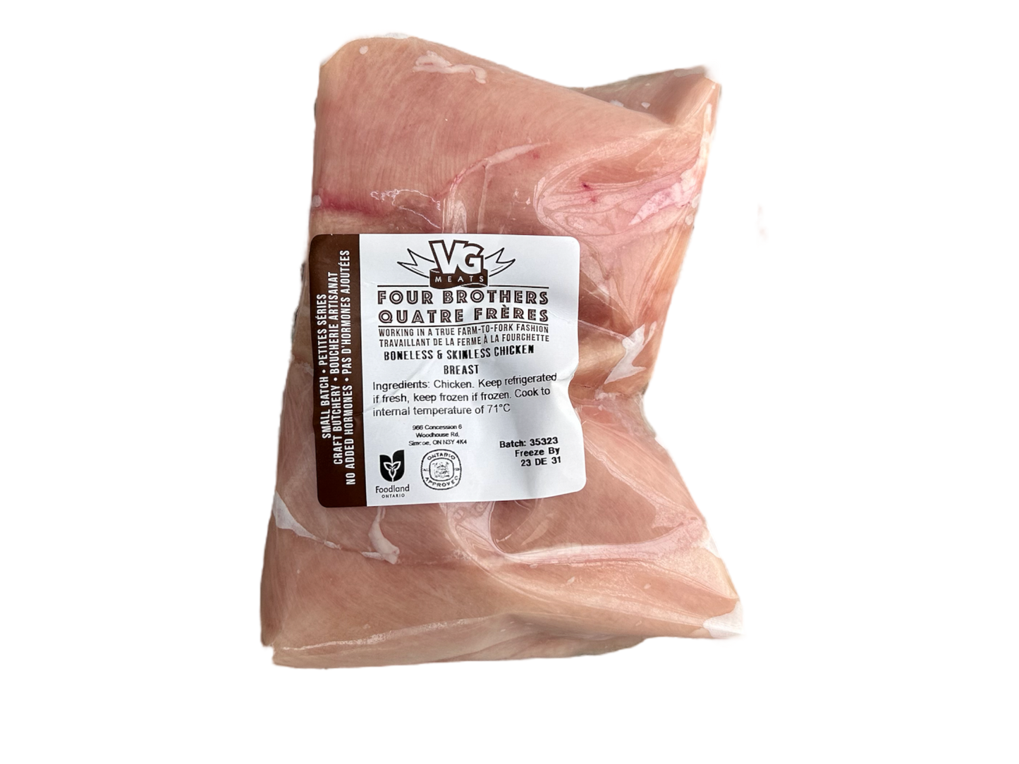 ABF Boneless Skinless Chicken Breasts 4 Pack - VG Meats