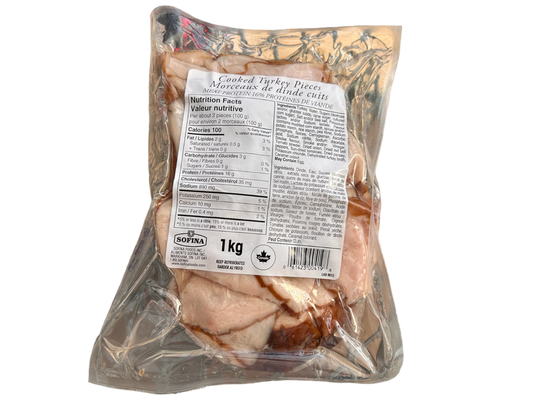 Cooked turkey pieces 1kg