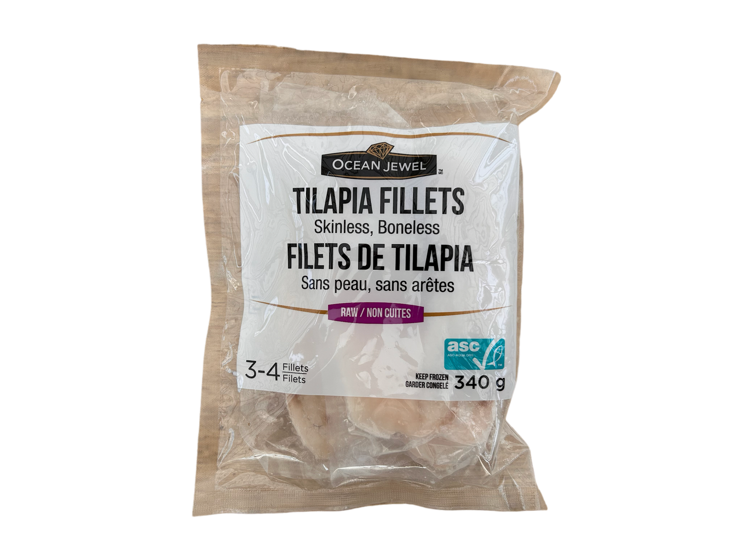 Tilapia Fillets - skinless