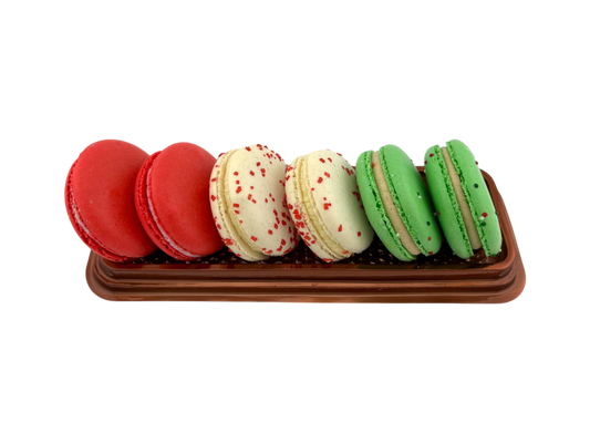 Assorted Christmas Macarons - 6 Pack