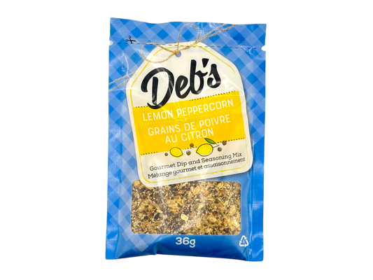 Lemon-Peppercorn Dip Mix - Deb's Dips