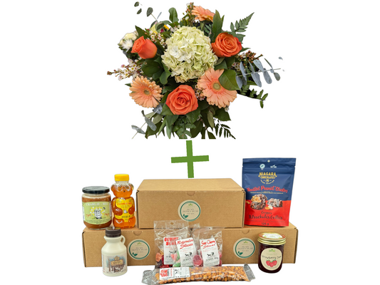 Flowers and Gift Box