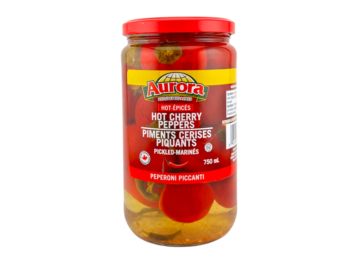 Aurora Hot Cherry Peppers - 750ml