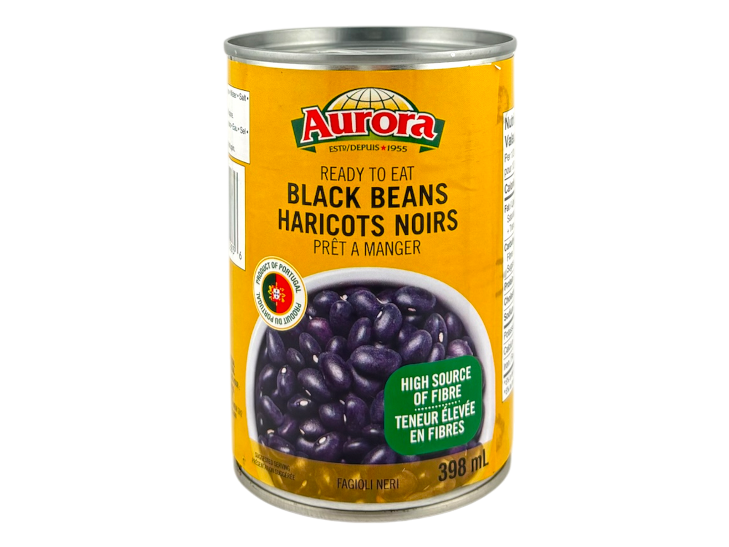 Aurora Canned Black Beans - 398ml