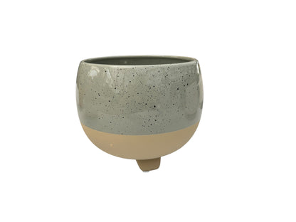 Sage speckled pot