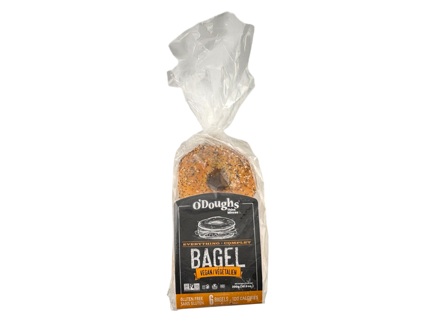 O'Doughs Gluten Free Everything Bagel Thins - 300g - Frozen