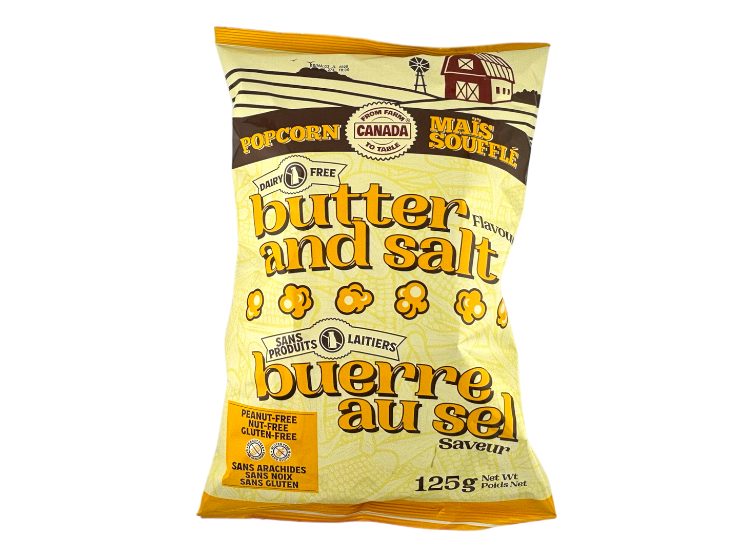 Butter and Salt Flavour Popcorn