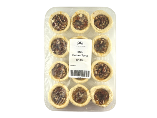 Homemade Mini Pecan Butter Tarts - 12 Pack - Frozen