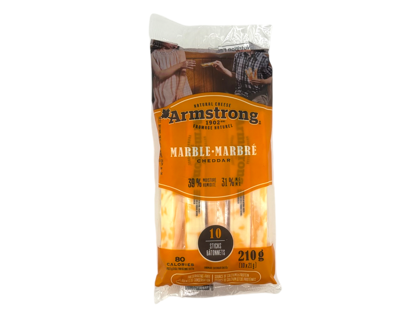 Armstrong Marble Cheddar Cheese Sticks - 10x21g