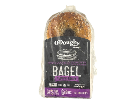 O'Doughs Gluten Free Sprouted Whole Grain Flax Bagel - 300g - Frozen