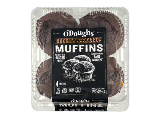 O'Doughs Gluten Free Double Chocolate Muffins - 300g - Frozen