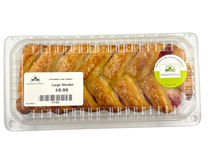 Frozen Homemade Strawberry and Cheese Strudel