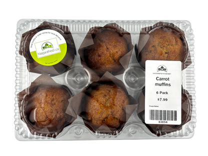 Homemade Carrot Muffins - 6 Pack