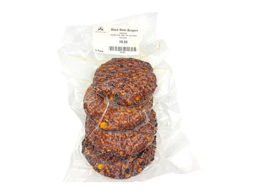 Spicy Black Bean Burgers - 4 Pack