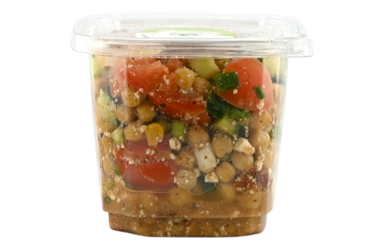 Homemade Greek Chic Pea Salad