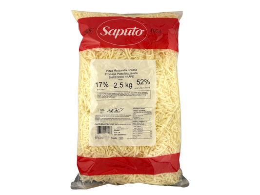 Saputo Shredded Mozzarella Cheese - 2.5kg