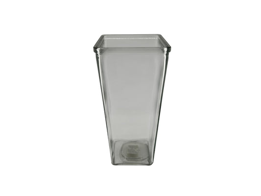 Tapered Square clear vase