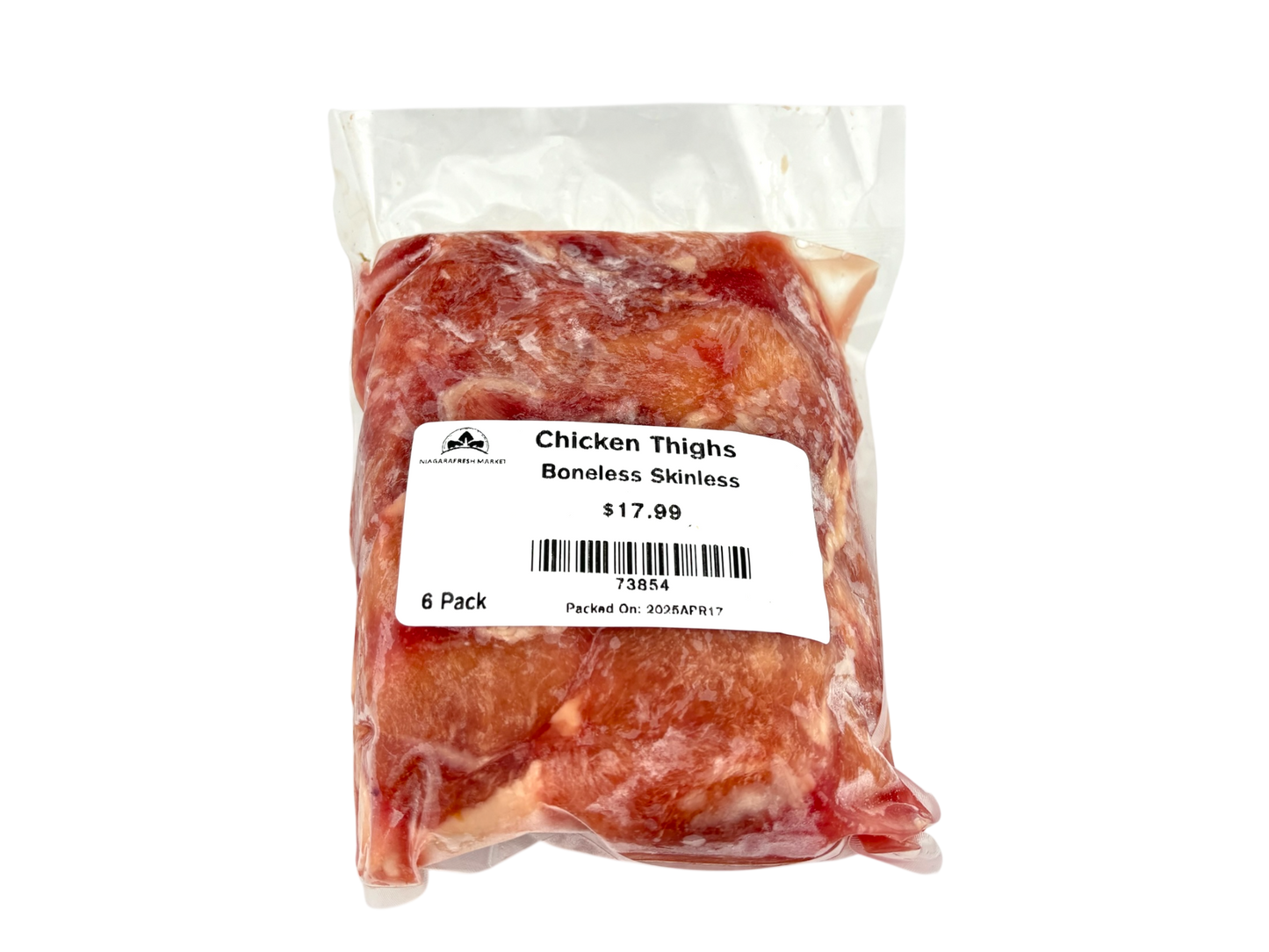 Boneless Skinless Chicken Thighs - 6 Pack