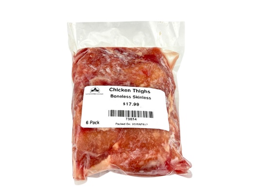 Boneless Skinless Chicken Thighs - 6 Pack