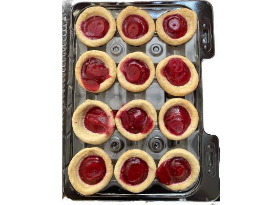 Homemade Mini Raspberry Tarts - 12 Pack - Frozen