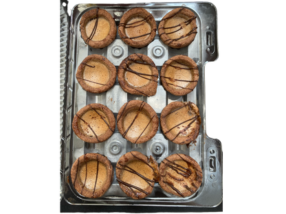 Homemade Mini Chocolate Butter Tarts - 12 Pack - Frozen