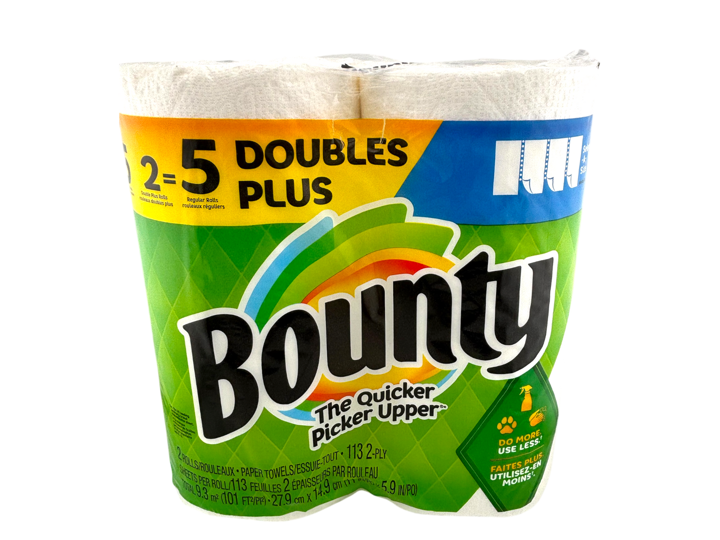 Bounty Paper Towels - 2 Double Plus Rolls