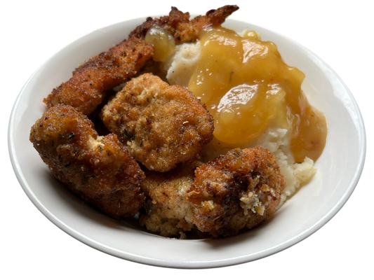 Chicken with Mashed Potatoes and Gravy
