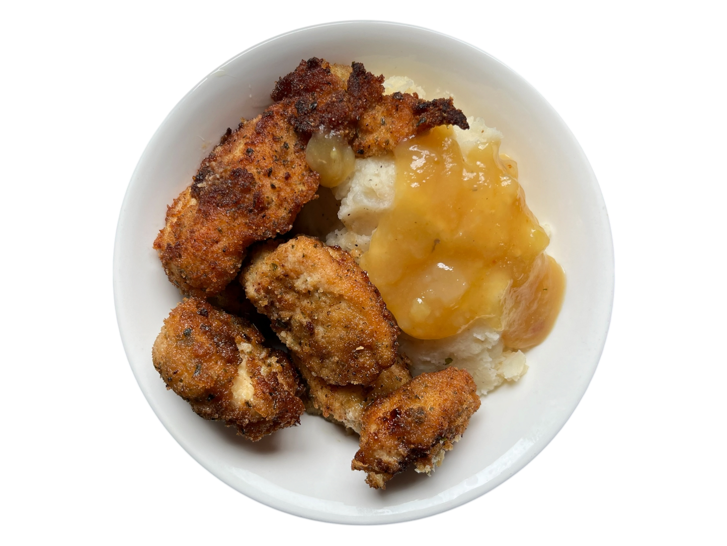 Chicken with Mashed Potatoes and Gravy