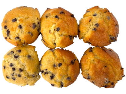 Homemade Deluxe Chocolate Chip Muffins - 6 Pack
