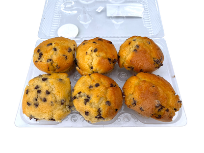 Homemade Deluxe Chocolate Chip Muffins - 6 Pack