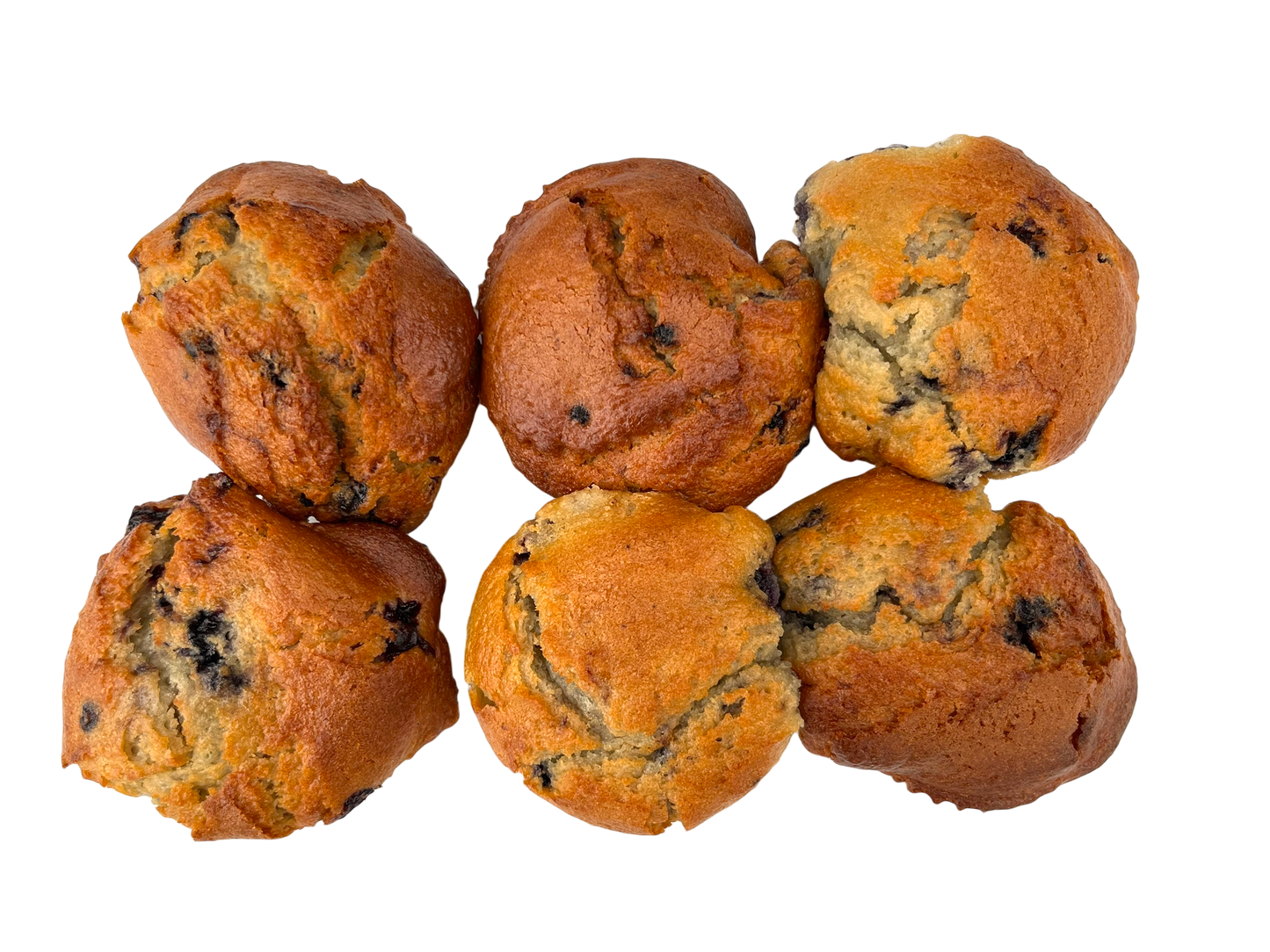 Homemade Deluxe Blueberry Muffins - 6 Pack