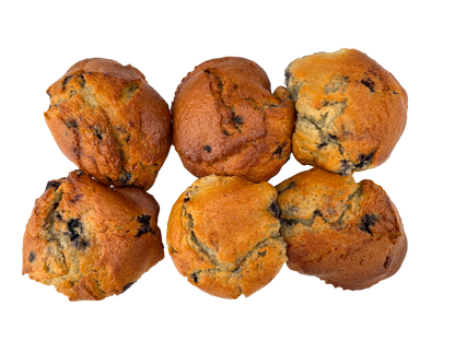 Homemade Deluxe Blueberry Muffins - 6 Pack
